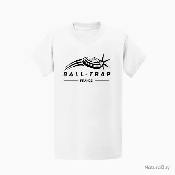 T-shirt Ball Trap Plateau filant France Blanc