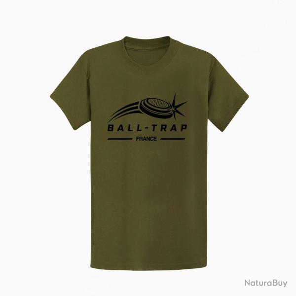 T-shirt Ball Trap Plateau filant France Kaki / Noir