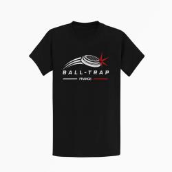 T-shirt Ball Trap Plateau filant France Noir / Blanc et rouge