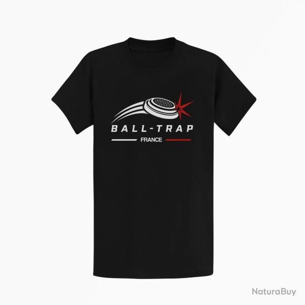 T-shirt Ball Trap Plateau filant France Noir / Blanc et rouge