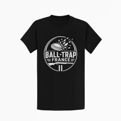 T-shirt Ball Trap Plateau &eacute;clat&eacute; France Noir