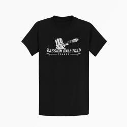 T-shirt Ball Trap Passion France Fusil superpos&eacute; Noir
