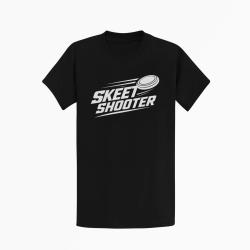 T-shirt Ball Trap Skeet Shooter Plateaux crois&eacute;s Noir
