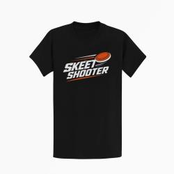 T-shirt Ball Trap Skeet Shooter Plateaux crois&eacute;s Noir / Orange