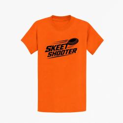 T-shirt Ball Trap Skeet Shooter Plateaux crois&eacute;s Orange