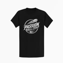 T-shirt Ball Trap Passion Ball Trap Logo tireur Noir