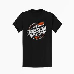 T-shirt Ball Trap Passion Ball Trap Logo tireur Noir / Orange