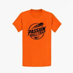 T-shirt Ball Trap Passion Ball Trap Logo tireur Orange