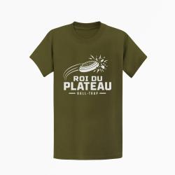 T-shirt Ball Trap Roi du plateau Impact royal Kaki / Blanc