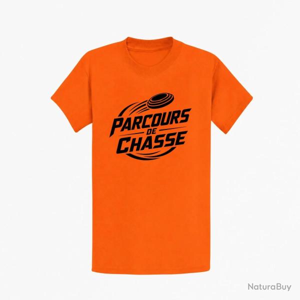 T-shirt Ball Trap Parcours de chasse Tireur Sporting Orange