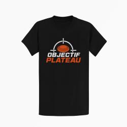 T-shirt Ball Trap Objectif plateau Dans le viseur Noir / Orange