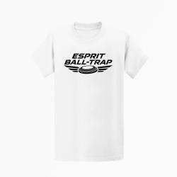 T-shirt Ball Trap Esprit comp&eacute;tition Ailes de vitesse Blanc