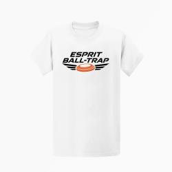 T-shirt Ball Trap Esprit comp&eacute;tition Ailes de vitesse Blanc / Orange