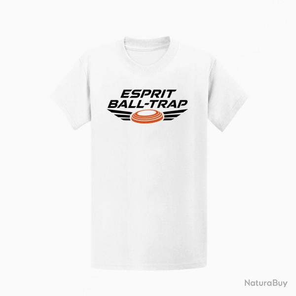 T-shirt Ball Trap Esprit comp�tition Ailes de vitesse Blanc / Orange