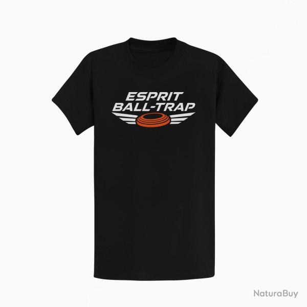 T-shirt Ball Trap Esprit comp�tition Ailes de vitesse Noir / Orange