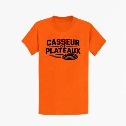 T-shirt Ball Trap Casseur de plateaux Trajectoire Orange