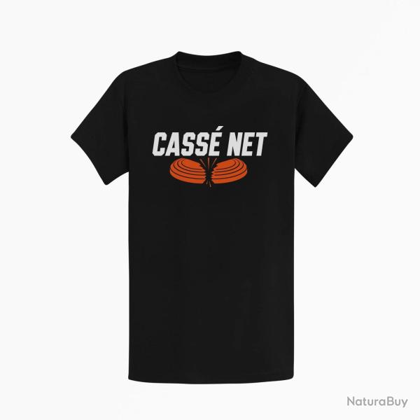 T-shirt Ball Trap Cass� net Double plateau Noir / Orange