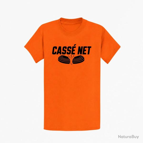 T-shirt Ball Trap Cass� net Double plateau Orange