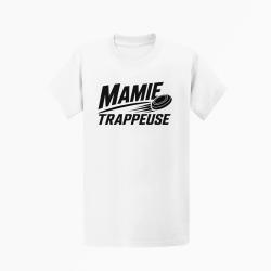T-shirt Ball Trap Mamie trappeuse Cadeau passion Blanc
