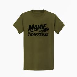 T-shirt Ball Trap Mamie trappeuse Cadeau passion Kaki / Noir