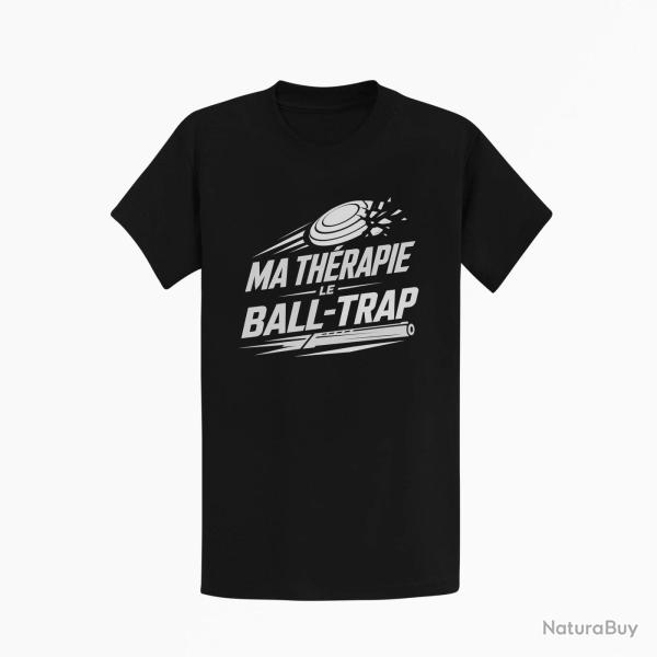 T-shirt Ball Trap Ma th�rapie, le Ball Trap Humour Noir
