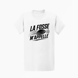 T-shirt Ball Trap La fosse m'appelle Passion Blanc