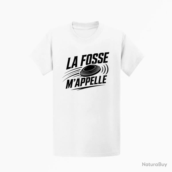 T-shirt Ball Trap La fosse m'appelle Passion Blanc
