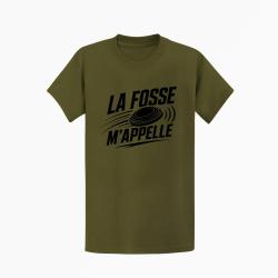 T-shirt Ball Trap La fosse m'appelle Passion Kaki / Noir