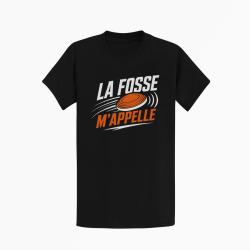 T-shirt Ball Trap La fosse m'appelle Passion Noir / Orange