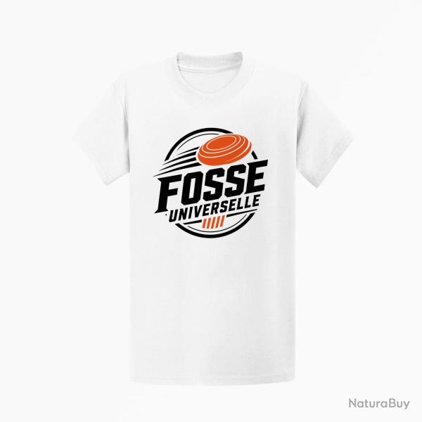T-shirt Ball Trap Fosse universelle S�rie de 25 Blanc / Orange
