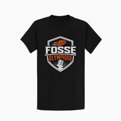 T-shirt Ball Trap Fosse olympique Tir de comp&eacute;tition Noir / Orange
