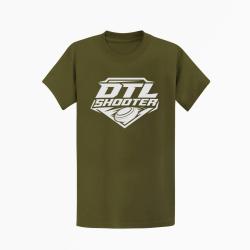 T-shirt Ball Trap DTL Shooter Down The Line Kaki / Blanc