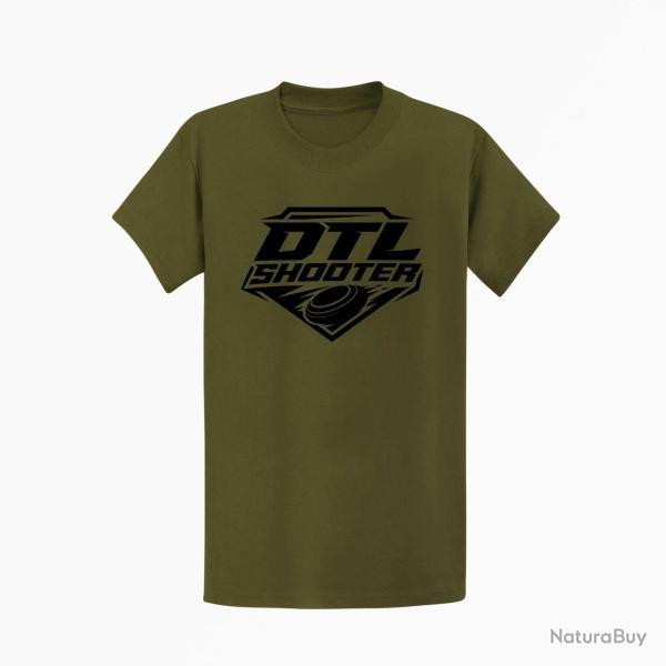 T-shirt Ball Trap DTL Shooter Down The Line Kaki / Noir