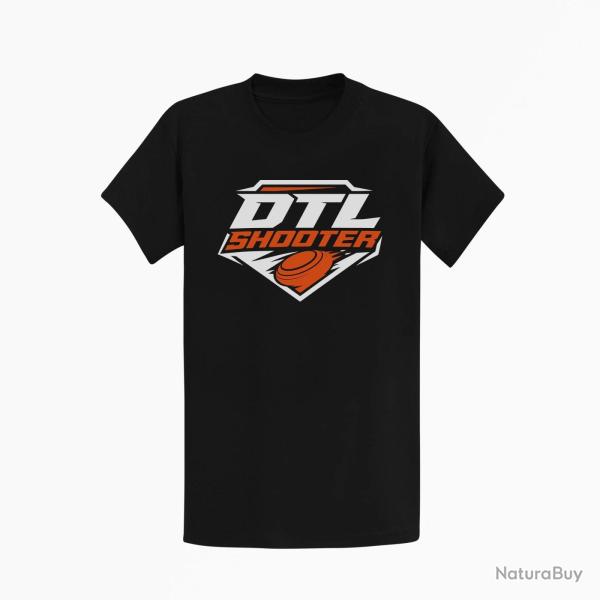 T-shirt Ball Trap DTL Shooter Down The Line Noir / Orange