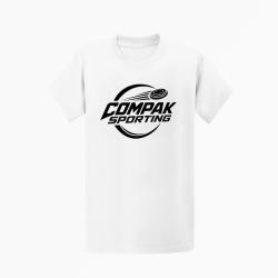 T-shirt Ball Trap Compak Sporting Parcours rapide Blanc