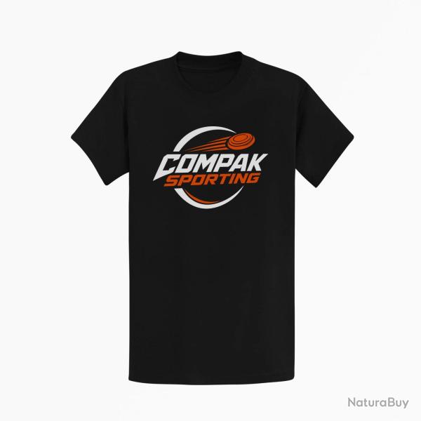 T-shirt Ball Trap Compak Sporting Parcours rapide Noir / Orange