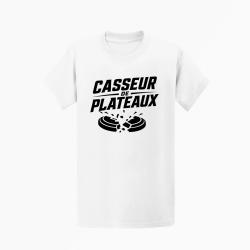 T-shirt Ball Trap Casseur de plateaux Impact explosif Blanc