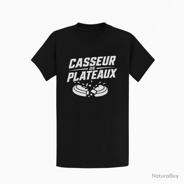 T-shirt Ball Trap Casseur de plateaux Impact explosif Noir