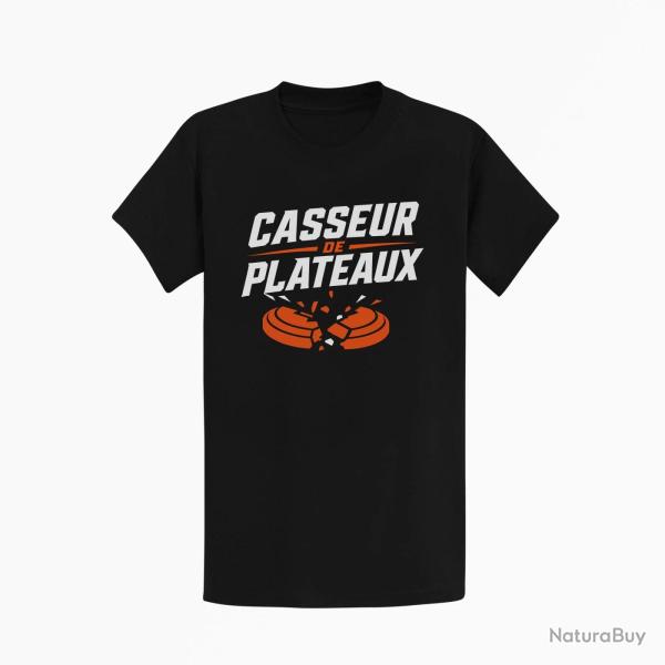 T-shirt Ball Trap Casseur de plateaux Impact explosif Noir / Orange