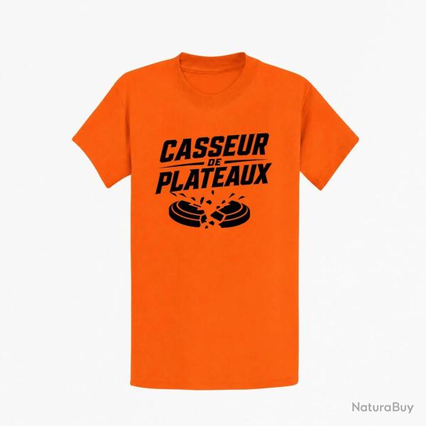 T-shirt Ball Trap Casseur de plateaux Impact explosif Orange