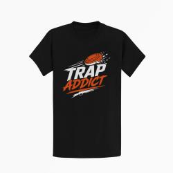 T-shirt Ball Trap Accro au Trap Passion plateaux Noir / Orange