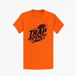 T-shirt Ball Trap Accro au Trap Passion plateaux Orange