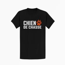 T-shirt Chasse Chien de chasse Empreinte orange Noir / Orange