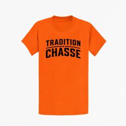 T-shirt Chasse Tradition chasse Vintage Orange