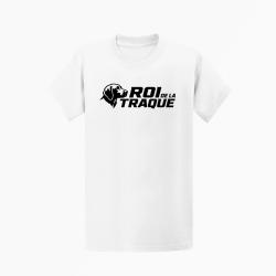 T-shirt Chasse Roi de la traque Chien courant Blanc