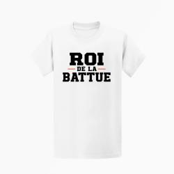 T-shirt Chasse Roi de la battue Orange Blanc / Orange