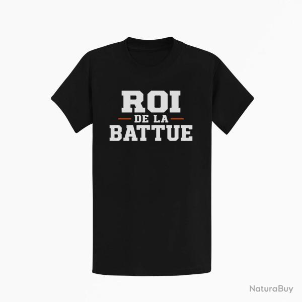 T-shirt Chasse Roi de la battue Orange Noir / Orange