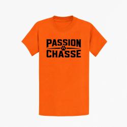 T-shirt Chasse Passion chasse Empreinte classique Orange