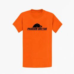 T-shirt Chasse Passion battue Sanglier courant Orange
