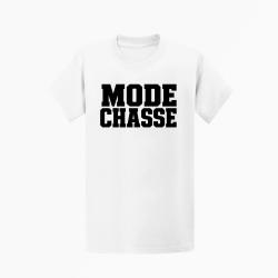 T-shirt Chasse Mode chasse Typographie orange Blanc